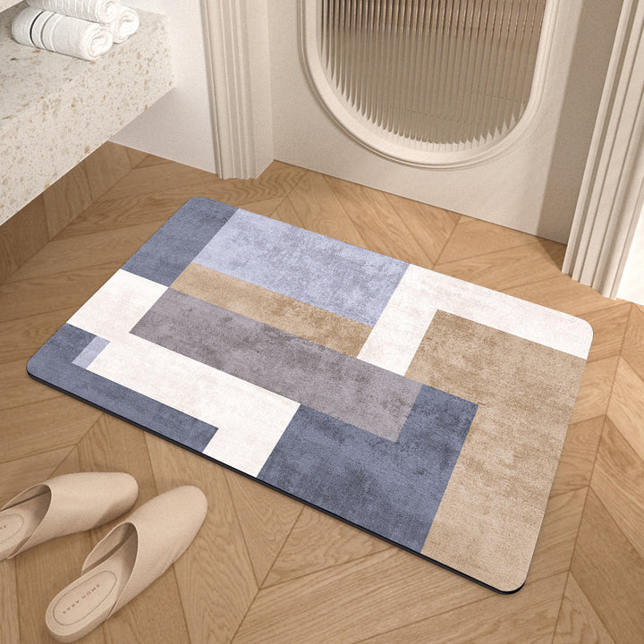 Geometrisches Muster weiche Badematte Karnz