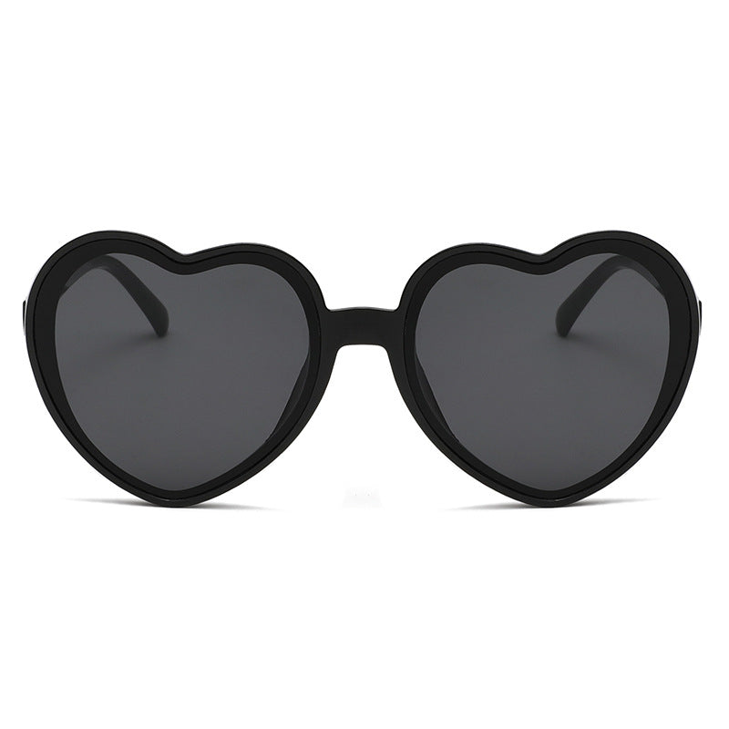 Damen verspielte Herzform Sonnenbrille Karnz