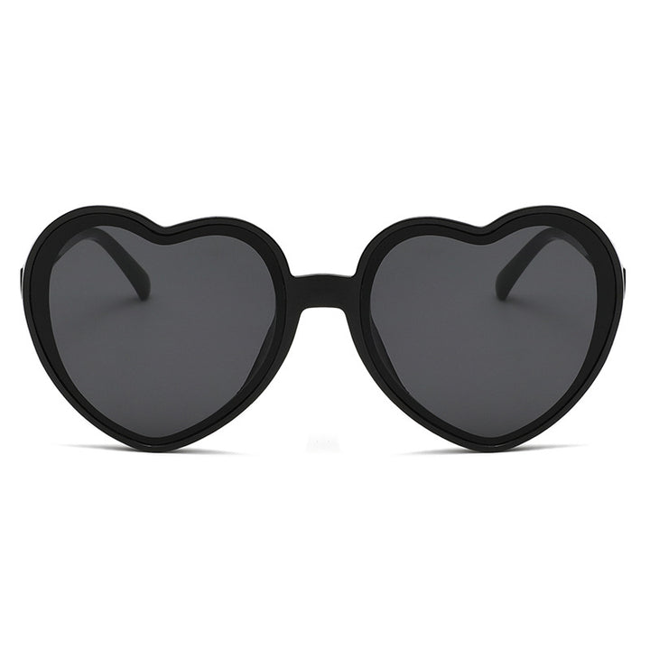 Damen verspielte Herzform Sonnenbrille Karnz