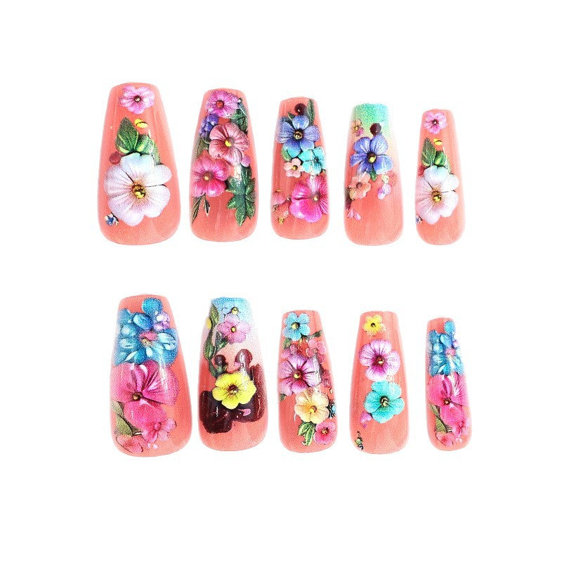 Florale 3D Nagelkunst Set Karnz