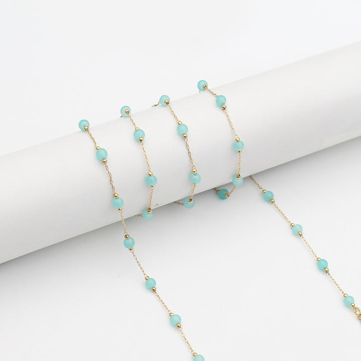 Elegante Perlen Brillenhalter Kette Karnz