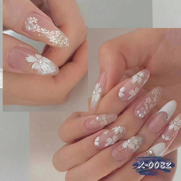 Elegantes Blumen-Nagelkunst-Set  1790958105