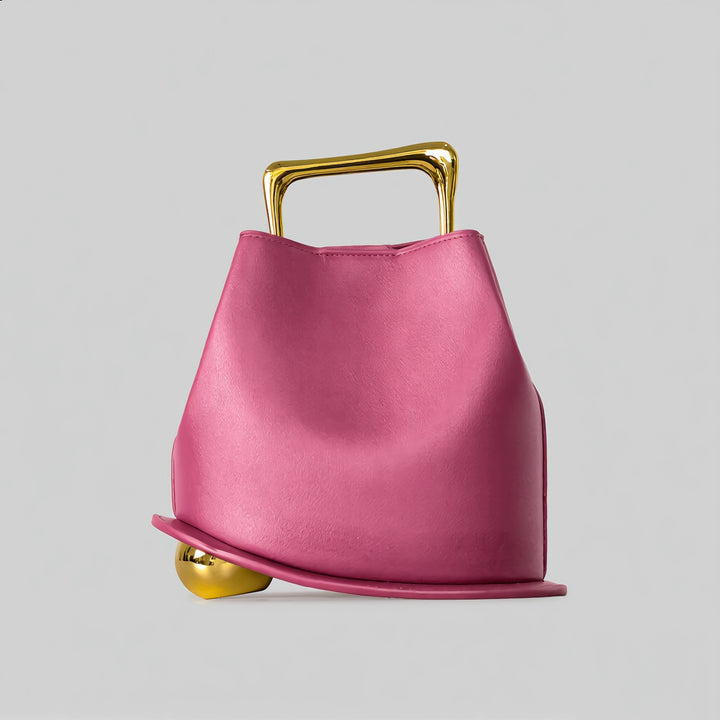 Skulpturale Griff-Handtasche