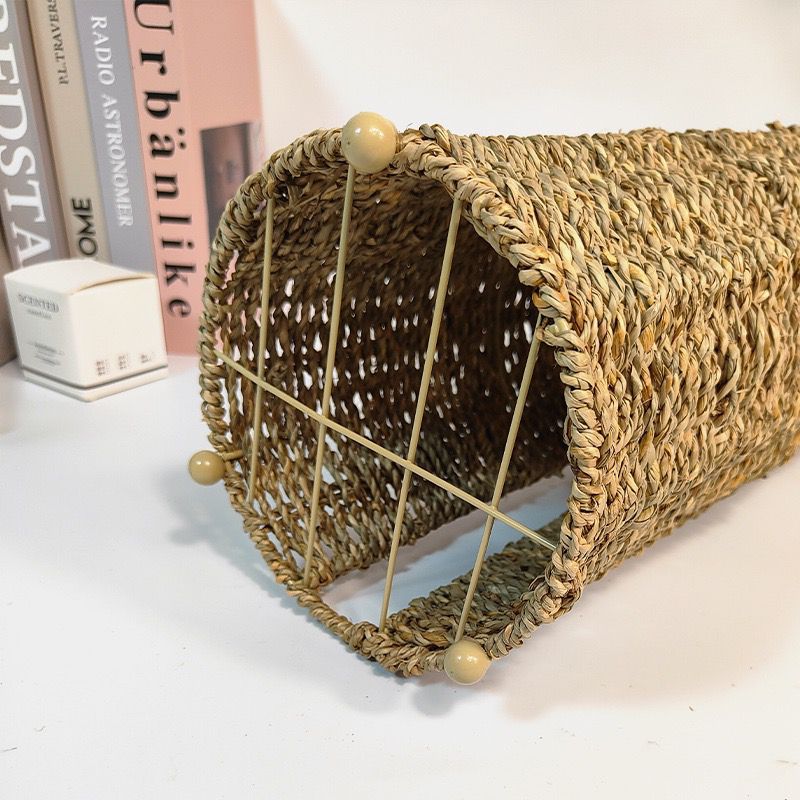 Damen Multifunktionaler Rattan Ablagekorb Karnz