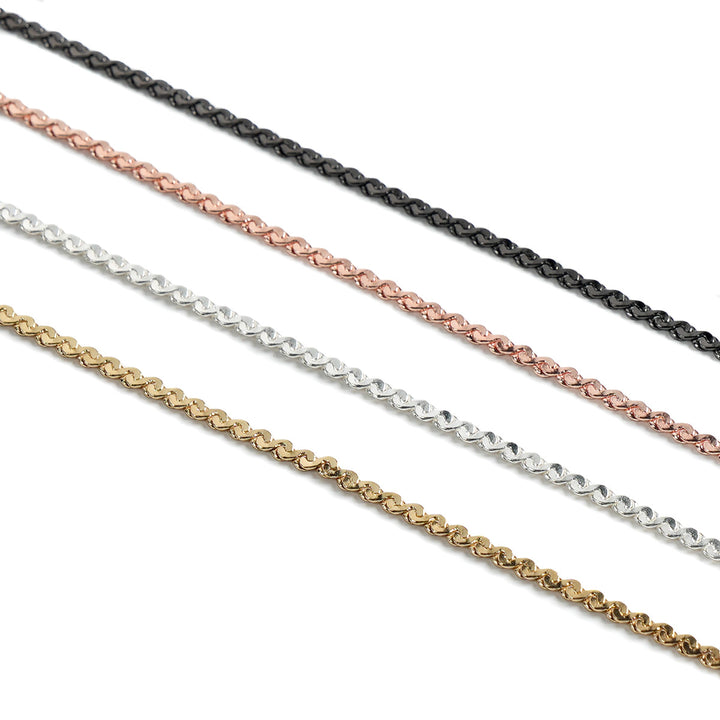 Stylische Metall Brillen Kette Karnz