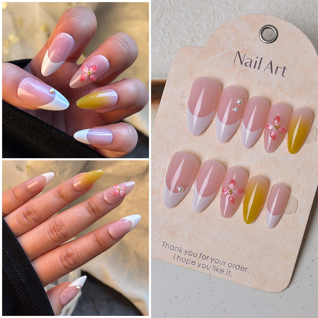 Elegantes Press-On Nagelkunst-Set Karnz