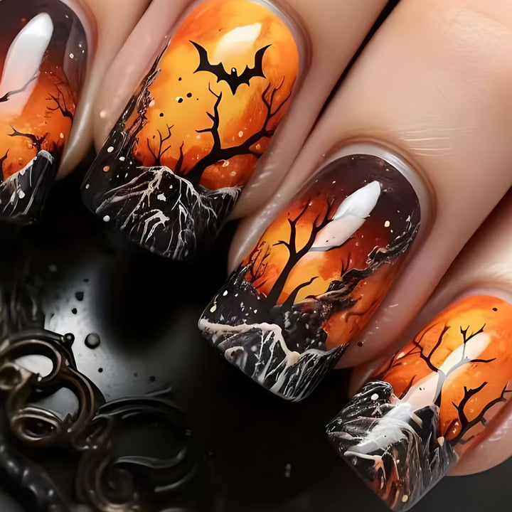 Kreatives Halloween-Themen Nagelkunstset Karnz