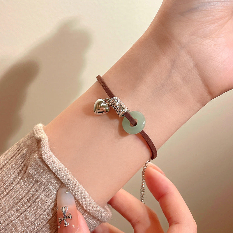 Herzen Charm verstellbares Armband Karnz