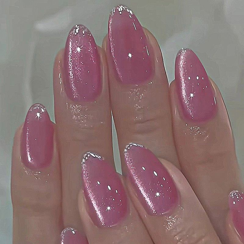 Glitzerndes Press-On Nagelset Karnz