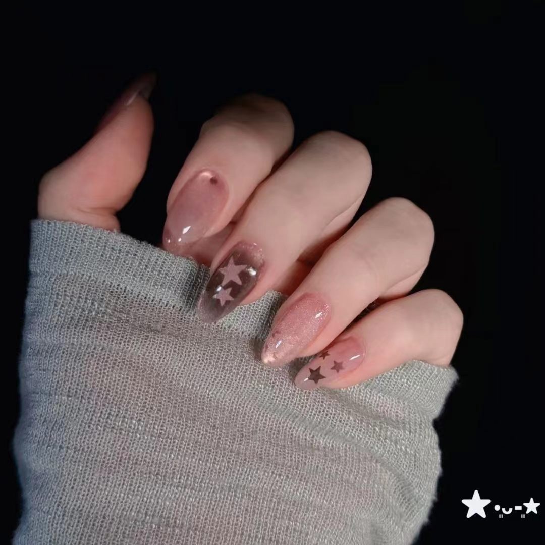 Starry Glitter Press-On Nagelset Karnz