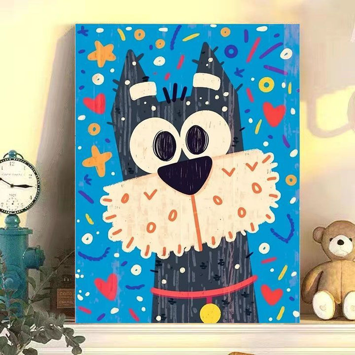 Verspielt Katzen-Themen Leinwand Wandkunst Karnz