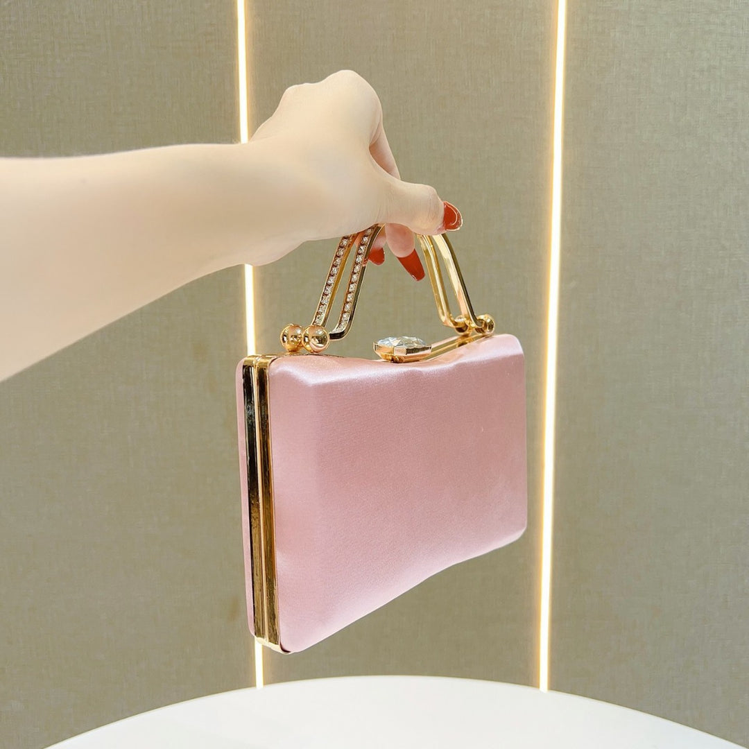 Vintage Satin Abendhandtasche