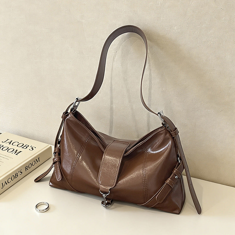 Chic Vegane Leder Schultertasche