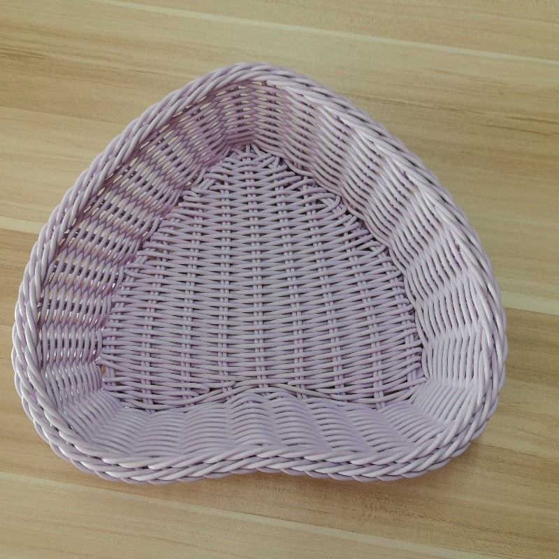 Dekoratives Rattan Aufbewahrungstablett Karnz