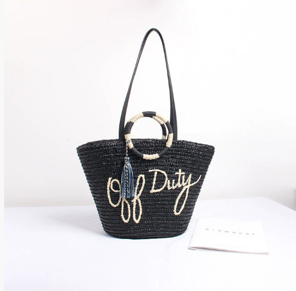 Damen Geflochtene Freizeit Tasche Karnz