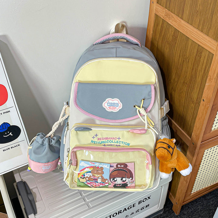 Cartoon-Themen Multi-Taschen Rucksack