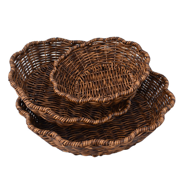 Multi-Tiered Geflochtenes Korbset Karnz