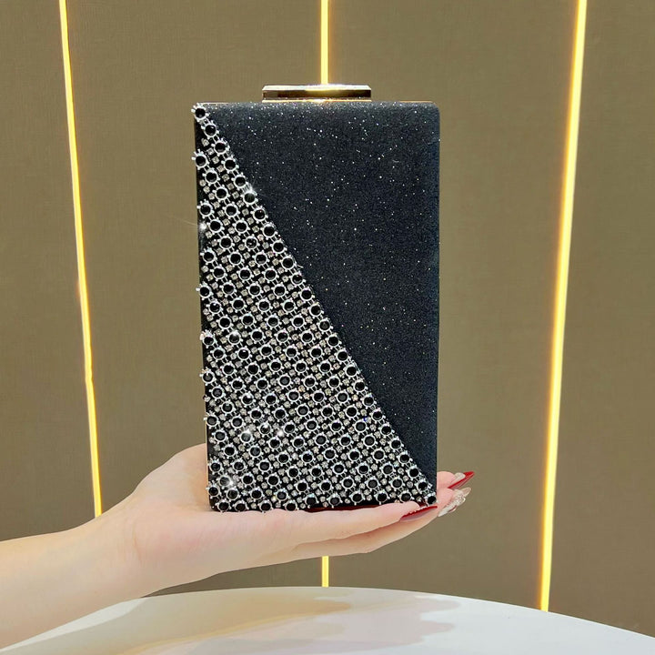 Kristallbesetzte Box-Clutch