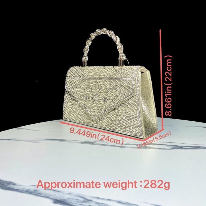 Strass-besetzte Abendhandtasche