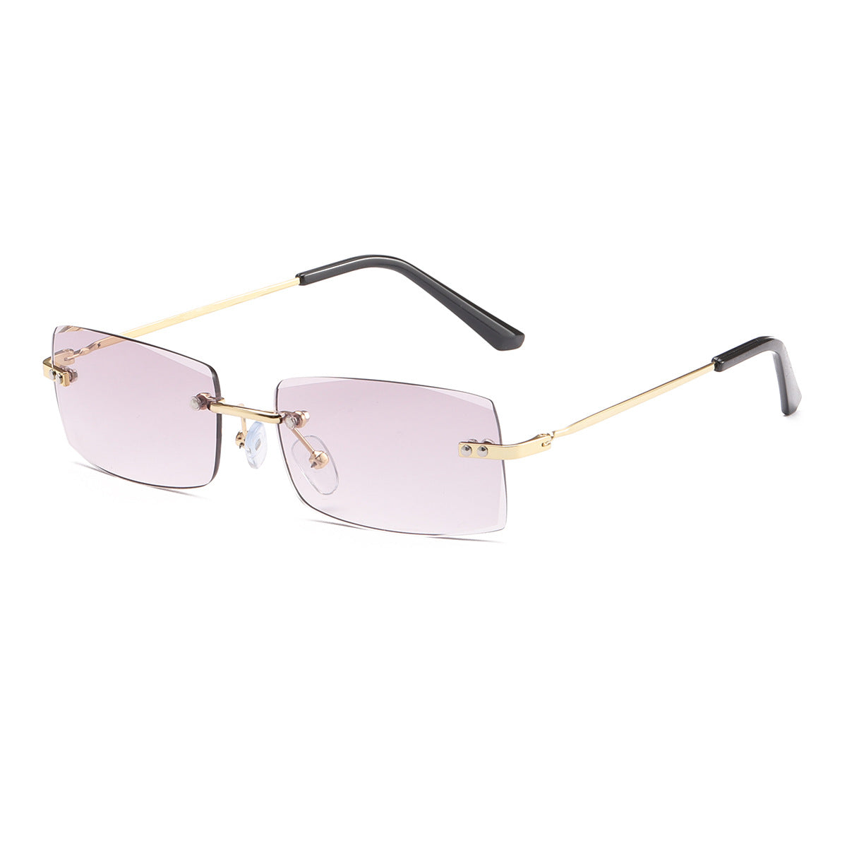 Damen modische Sonnenbrille mit elegantem, filigranen Rahmen Karnz