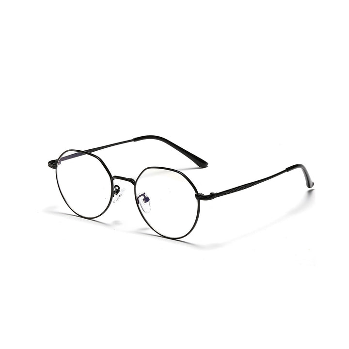 Damen runde Brille mit filigranem Metallgestell Karnz