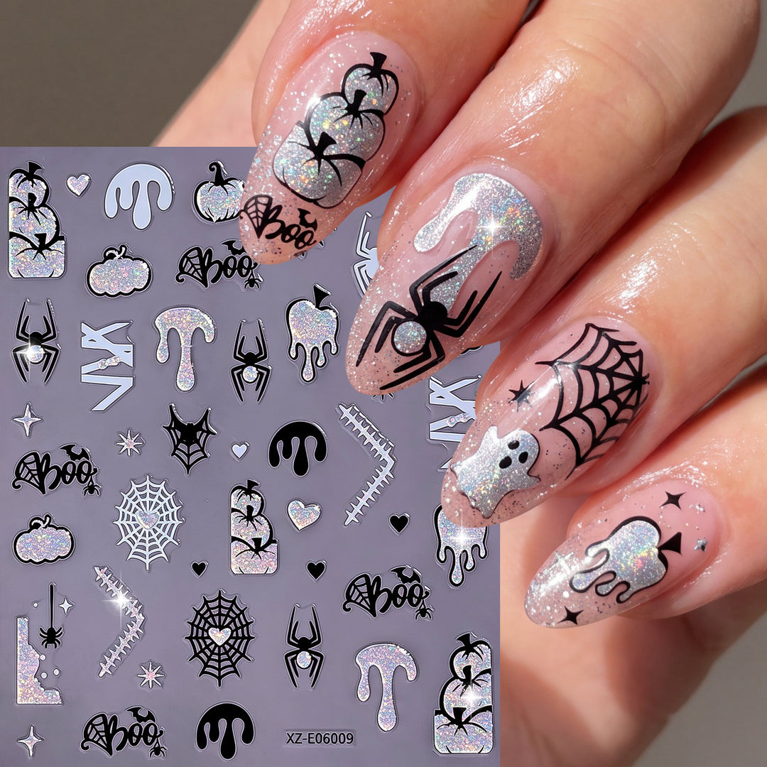 Halloween-Themen Nagelkunst Aufkleber Set  1791507032