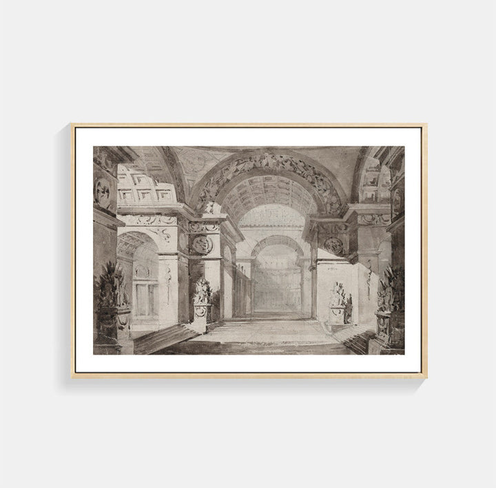 Architektonischer Kunstdruck für Wohnkultur