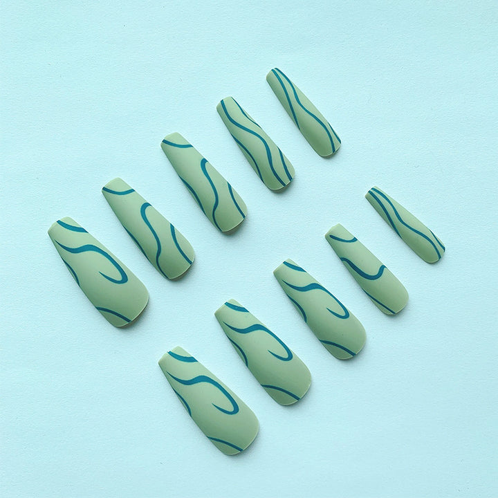 Künstlerische Lange Nageldesigns
