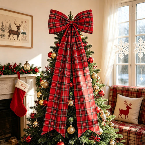 Elegante Weihnachtsbaum Schleifen Dekoration