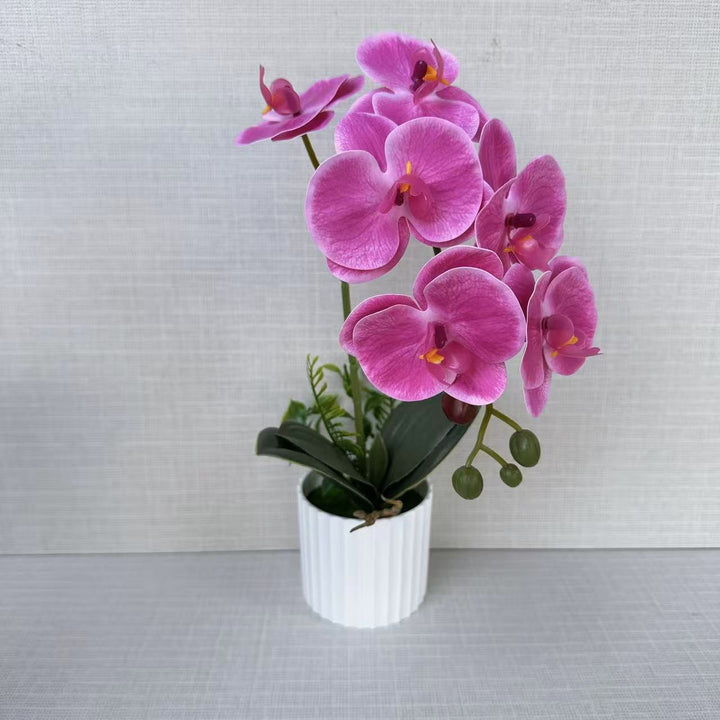 Realistische Kunst-Orchideenpflanzenanordnung