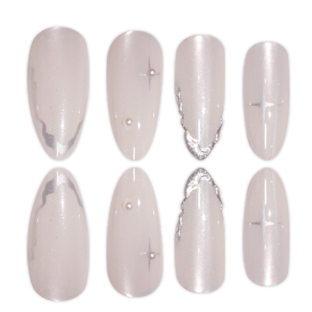 Elegante Stiletto Press-On Nagelkunst mit glänzendem Finish Karnz