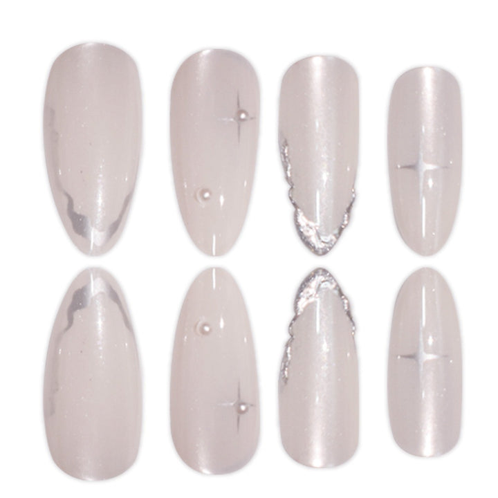 Elegante Stiletto Press-On Nagelkunst mit glänzendem Finish Karnz