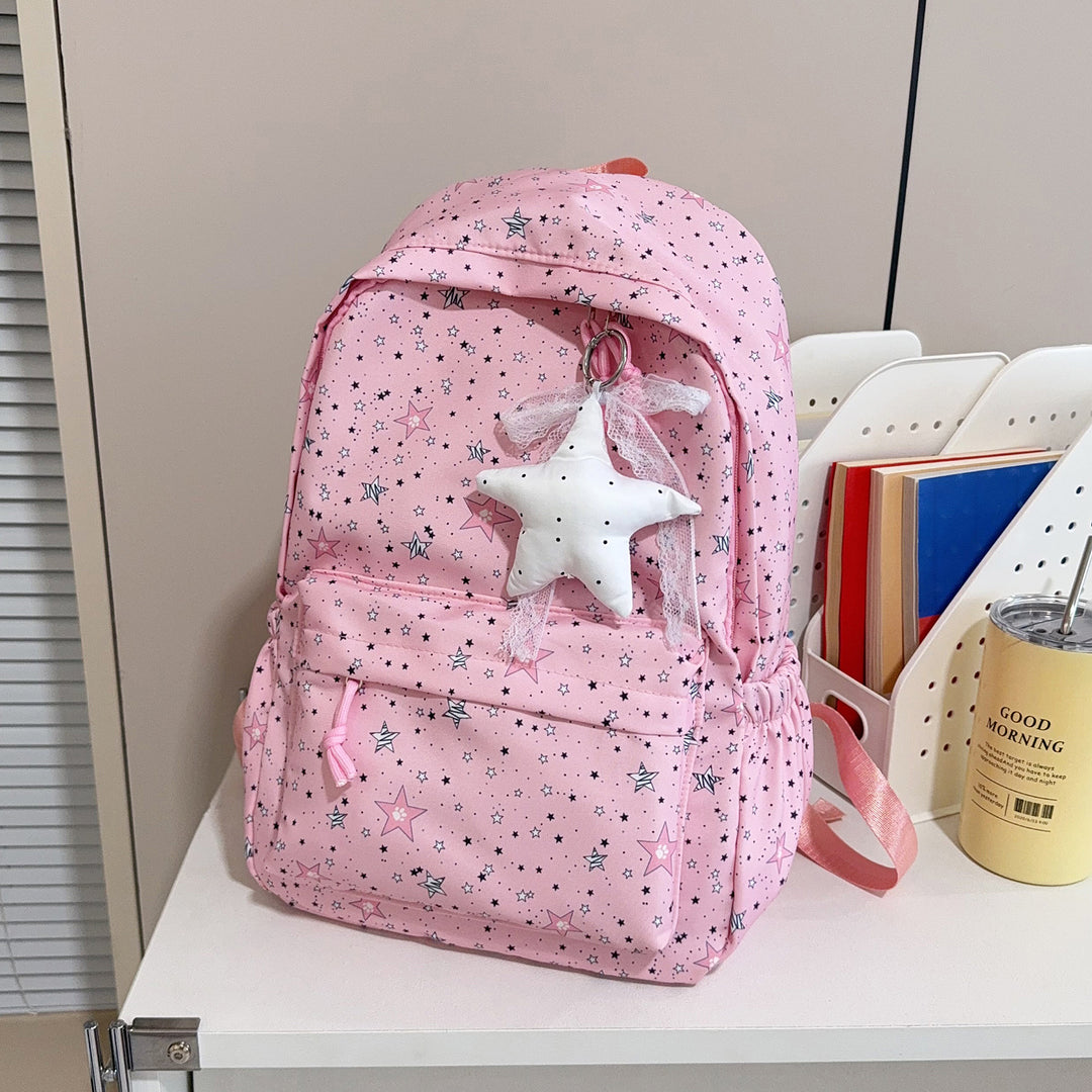Süßer Sternenmuster Rucksack Karnz
