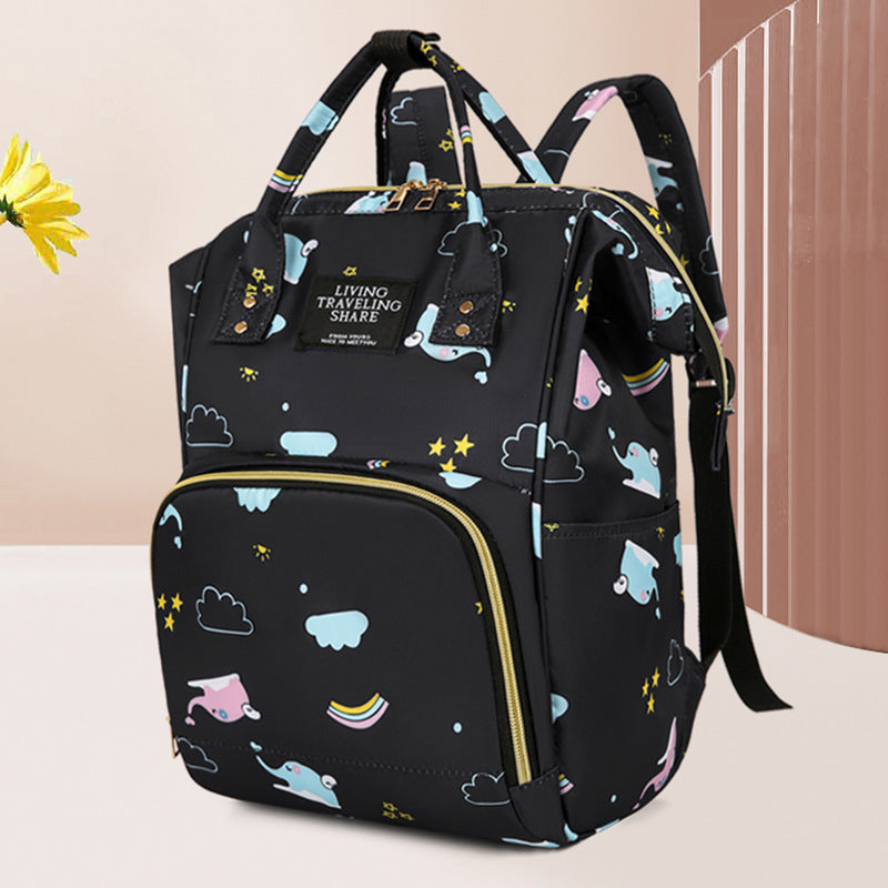 Verspielter Druck Wickelrucksack Karnz