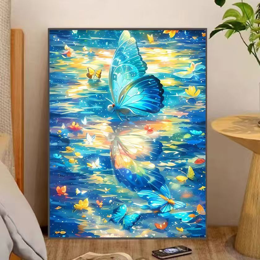 Fantasy Forest Schmetterling Wandkunst Karnz