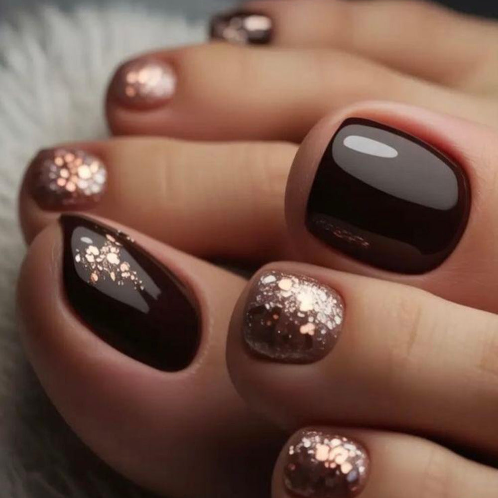 Kunstnagel-Set mit Glitzerakzenten Karnz