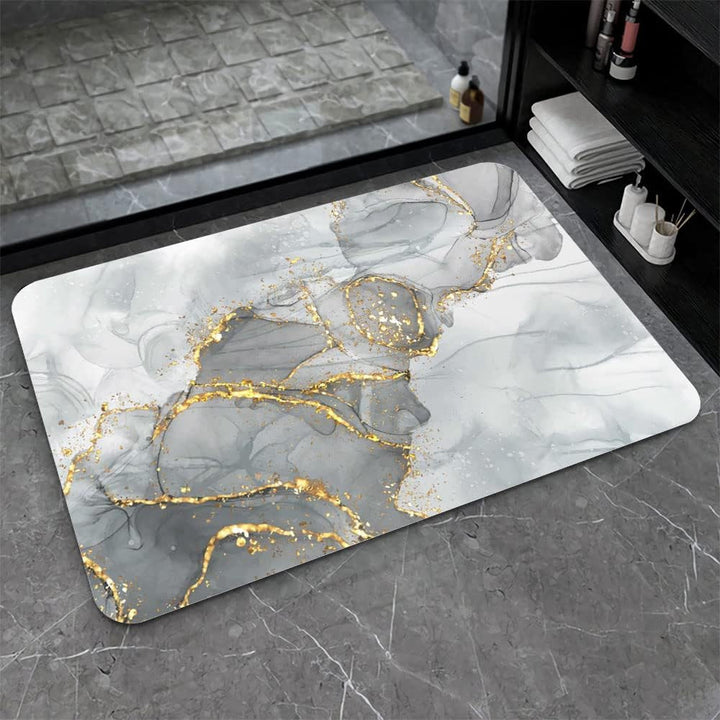 Künstlerisches abstraktes Marmor Design Badematte