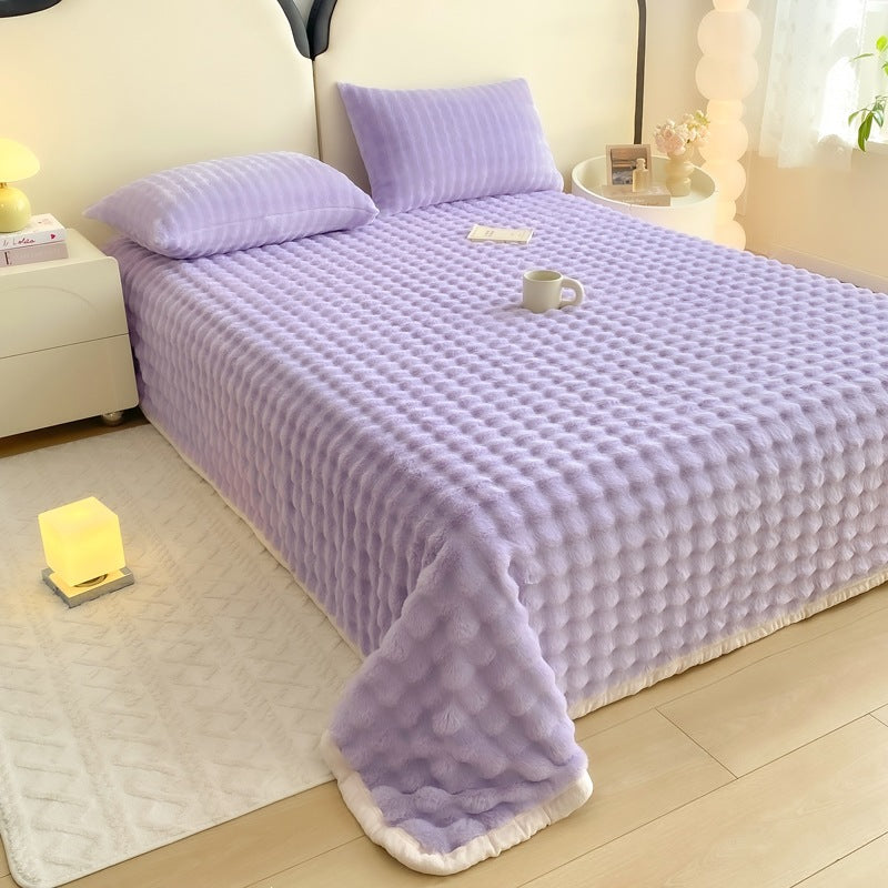 Ultra-weiches plüschtexturiertes Decke