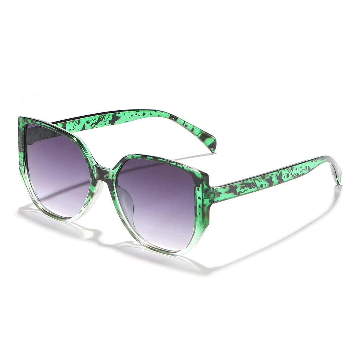 Damen modische quadratische Sonnenbrille mit breitem Rahmen und UV-Schutz Karnz
