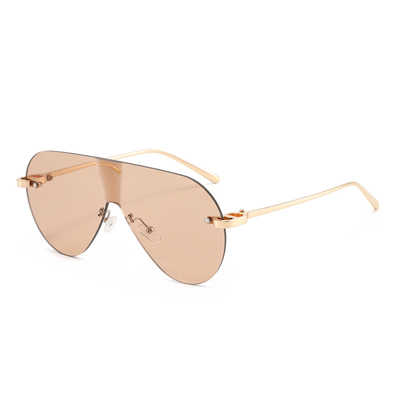 Damen Oversized Sonnenbrille im modernen Aviator-Stil Karnz