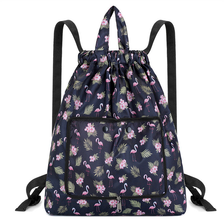 Leichter Blumen-Schnür-Rucksack Karnz