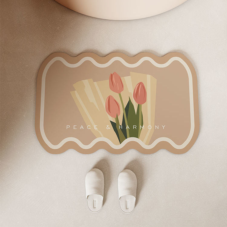 Florale dekorative Teppichmatte für die Wohnkultur