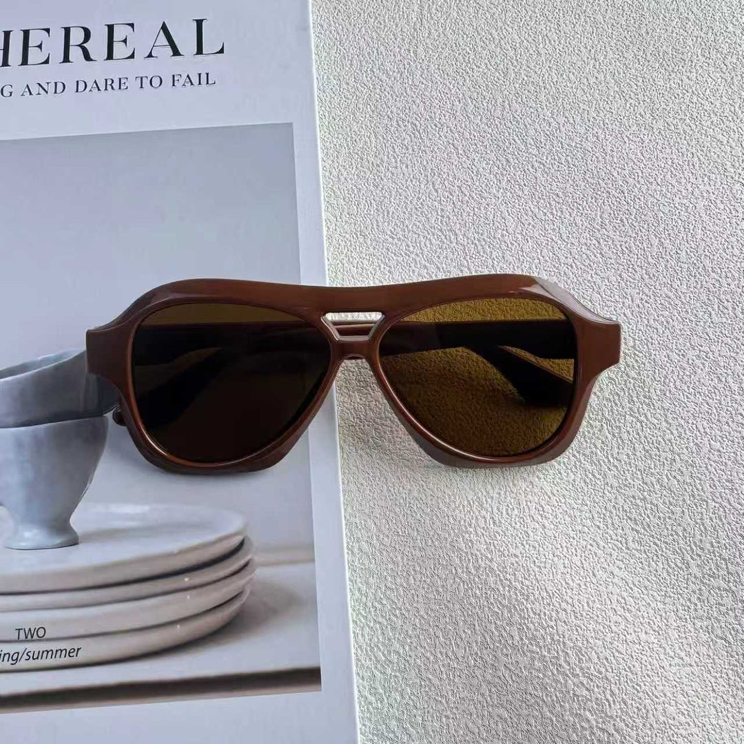 Oversized Fashion Rahmen Sonnenbrille Karnz