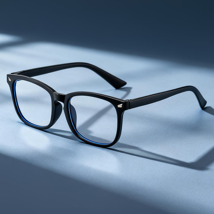 Modische rechteckige Brille Karnz