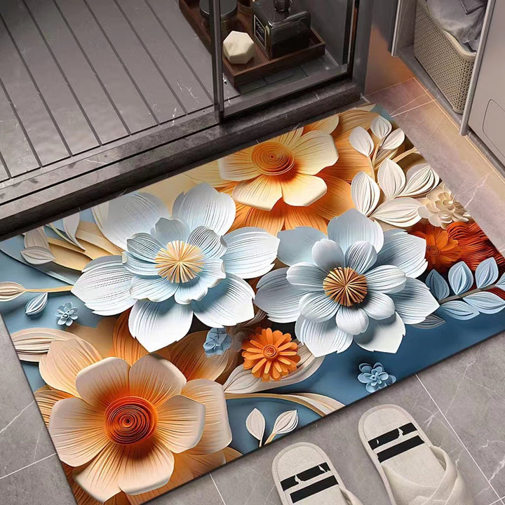 3D-texturiert Blumenmatte Karnz