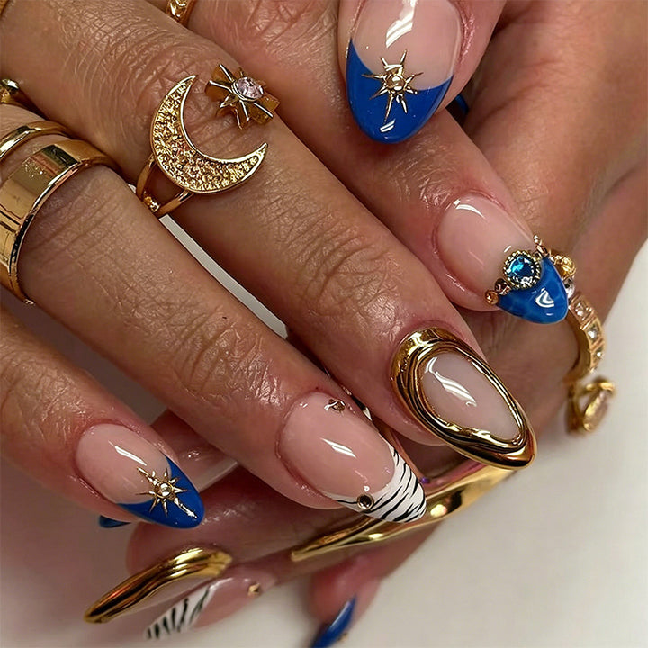 Luxus Nagelkunst-Set mit galaktischen Motiven Karnz