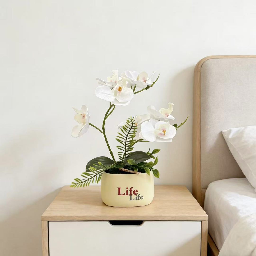 Dekorative gefälschte Orchideen-Pflanzenanordnung