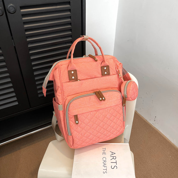 Multi-Taschen Stepp Rucksack Karnz