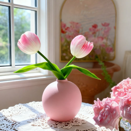 Elegante dekorative Tulpenvase