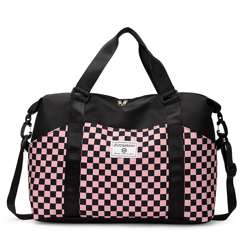 Stilvoller Schachbrett-Duffle-Bag Karnz